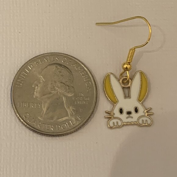 Bunny Earring, Easter Bunny, Easter Basket Gift, Gift, Easter Earring, Rabbit - Picture 4 of 5